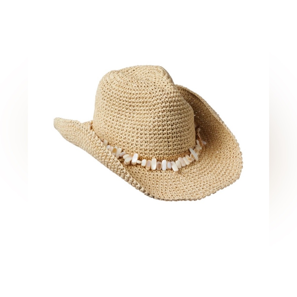 NWT Everything but Watwr Pearl Cowboy Hat